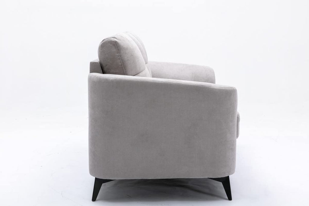 Light Gray Upholstered Loveseat K2911