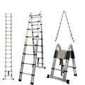 Aluminum Telescopic Extension Ladder 8.5ft-20.3ft Non-Slip W89994