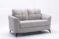 Light Gray Upholstered Loveseat K2911