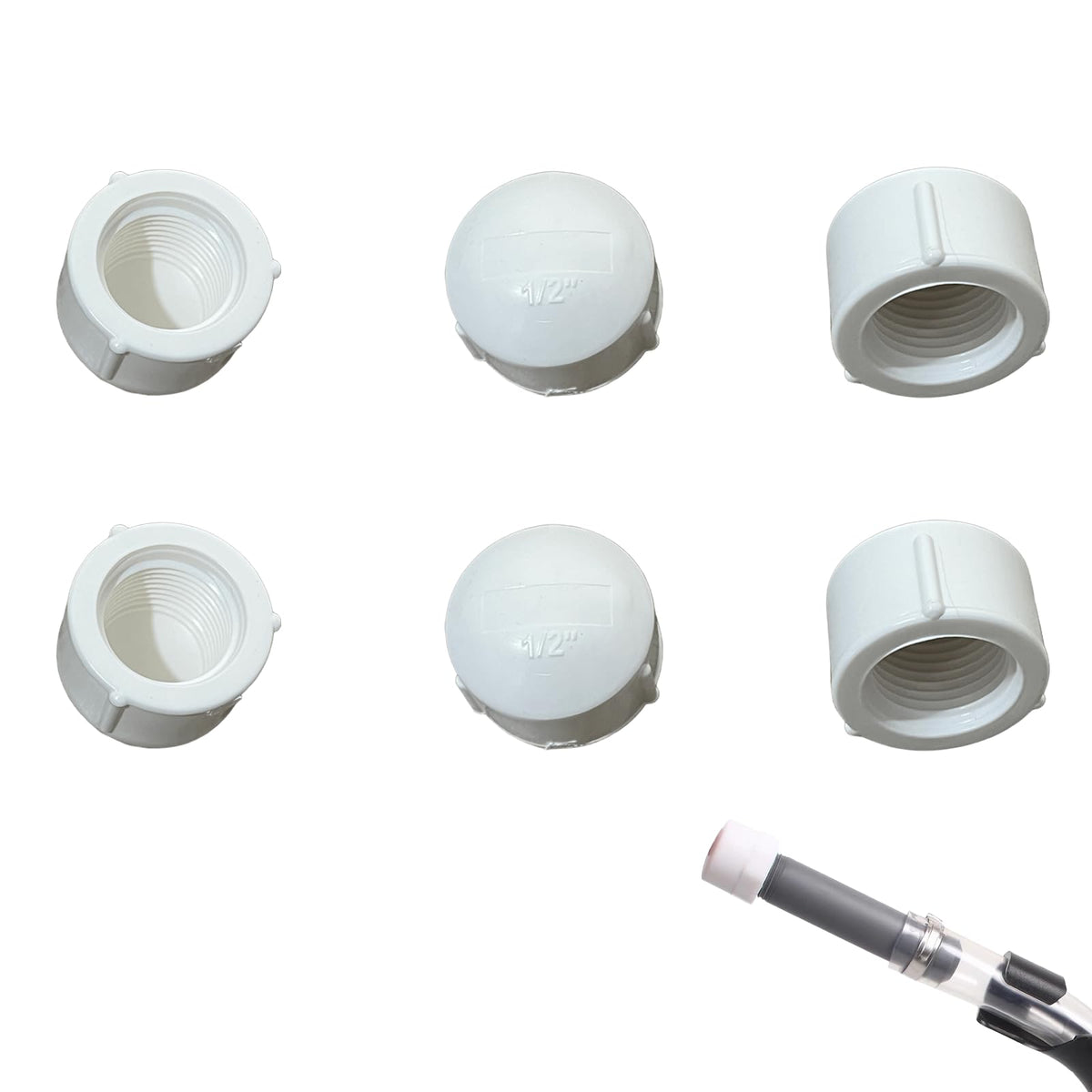 Fuel Jug Hose Caps 6 PCS Replacement C738