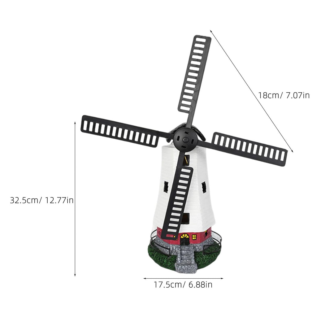Solar Powered LED Lighthouse Garden Statue X405593