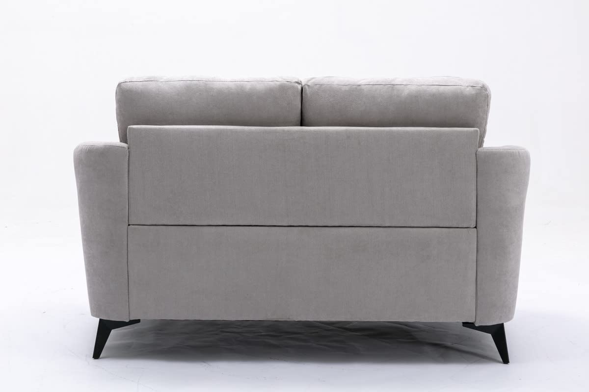 Light Gray Upholstered Loveseat K2911