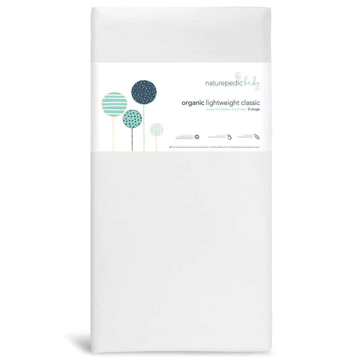 Organic 2-Stage Lightweight Waterproof Crib Mattress M97795