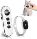 Ultra-Small Cat Training Collar with Remote, Waterproof, Rechargeable (Beige) I94626