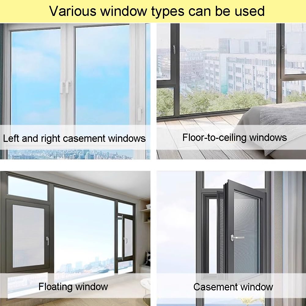 Black Adjustable Child Safety Window Guard C350