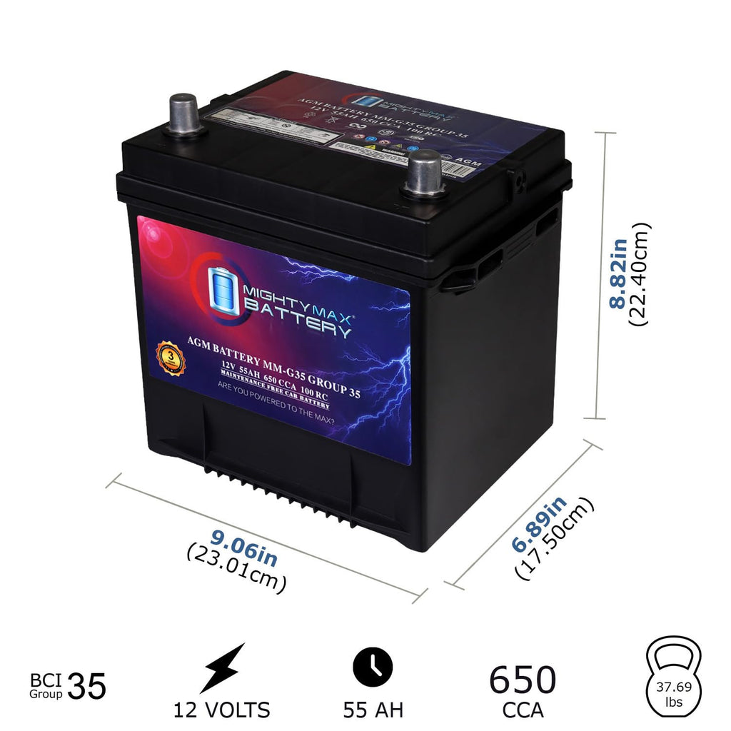 12V 55Ah AGM Replacement Battery Y156744