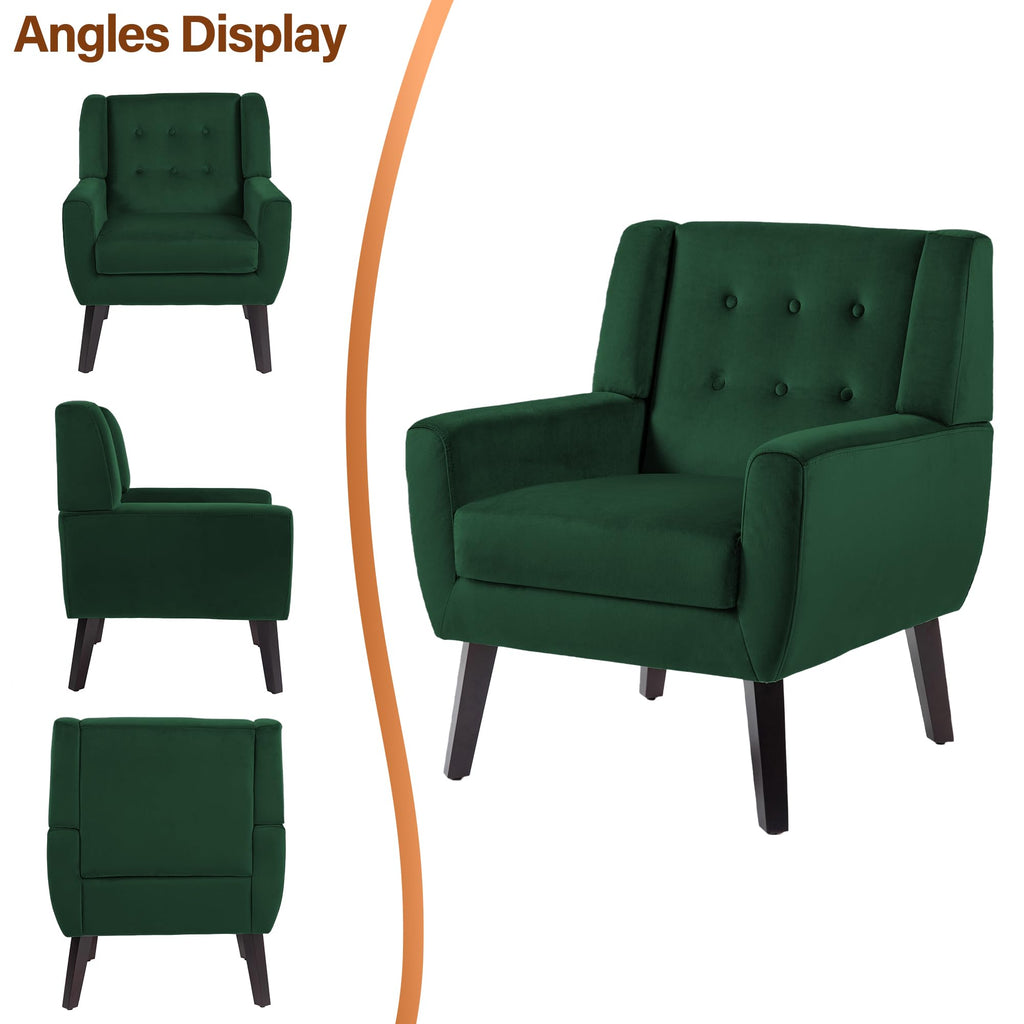 Velvet Accent Chairs Set of 2 O603773