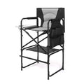 Extra Tall Portable Folding Makeup Artist Chair with Side Table B4595