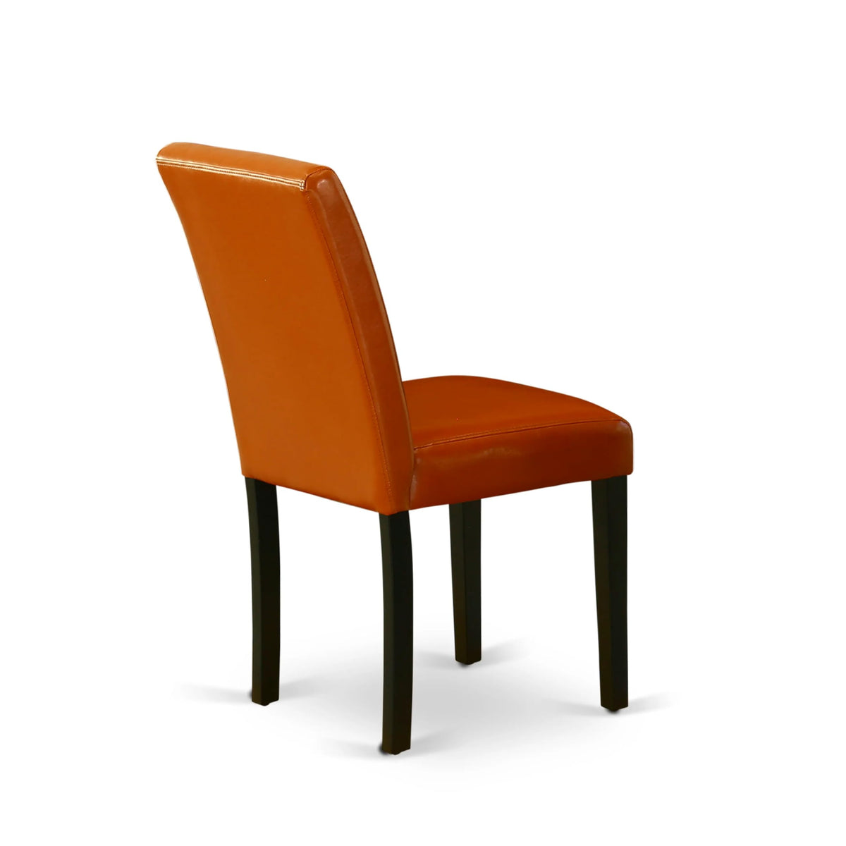 Baked Bean Faux Leather Upholstered Dining Chairs Set of 2 Q627850