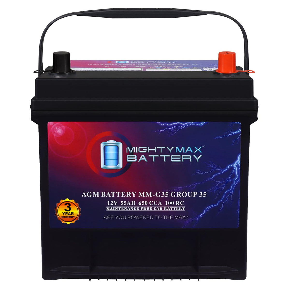 12V 55Ah AGM Replacement Battery Y156744
