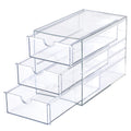 3 Drawer Clear Acrylic Desktop Organizer G87973