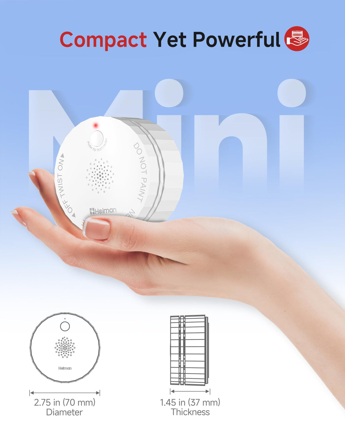 3 Pack Wireless Interconnected Smoke Detector G41332