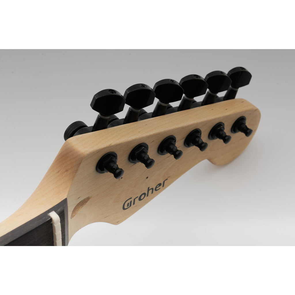 6 Inline Locking Tuners Set Black A96036