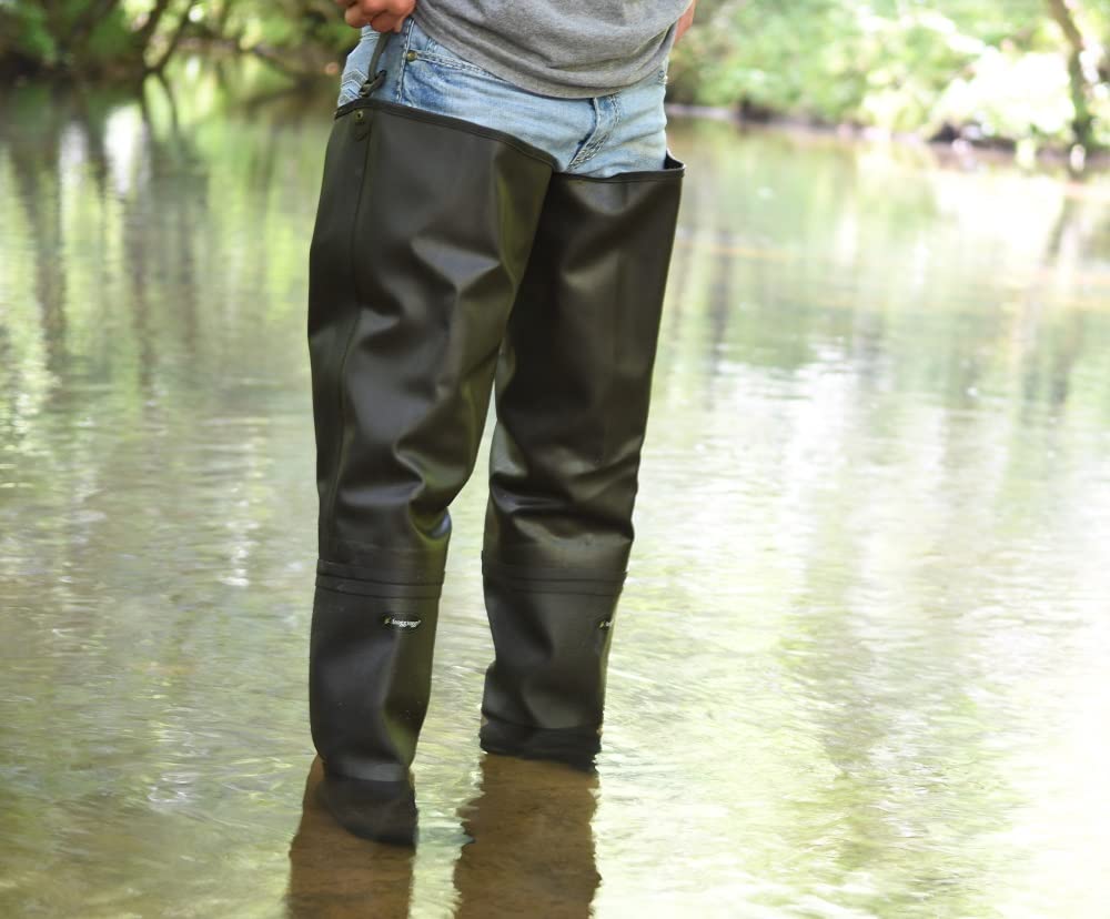 Waterproof PVC Fishing Bootfoot Hip Wader K3438