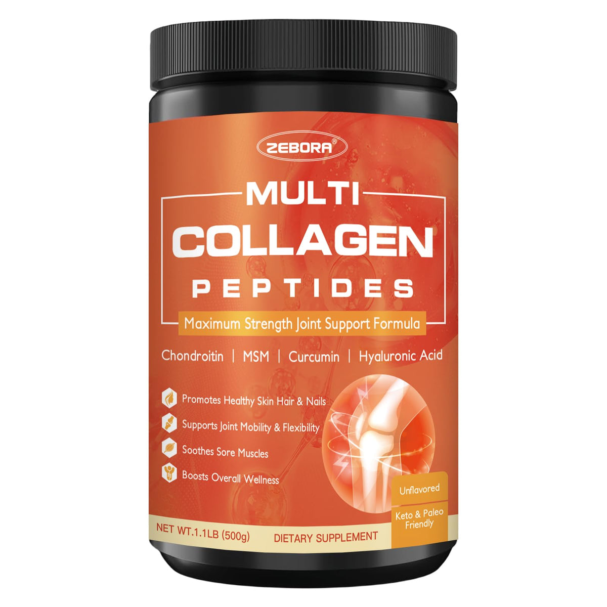 Multi Collagen Peptides Powder with MSM & CS I250058