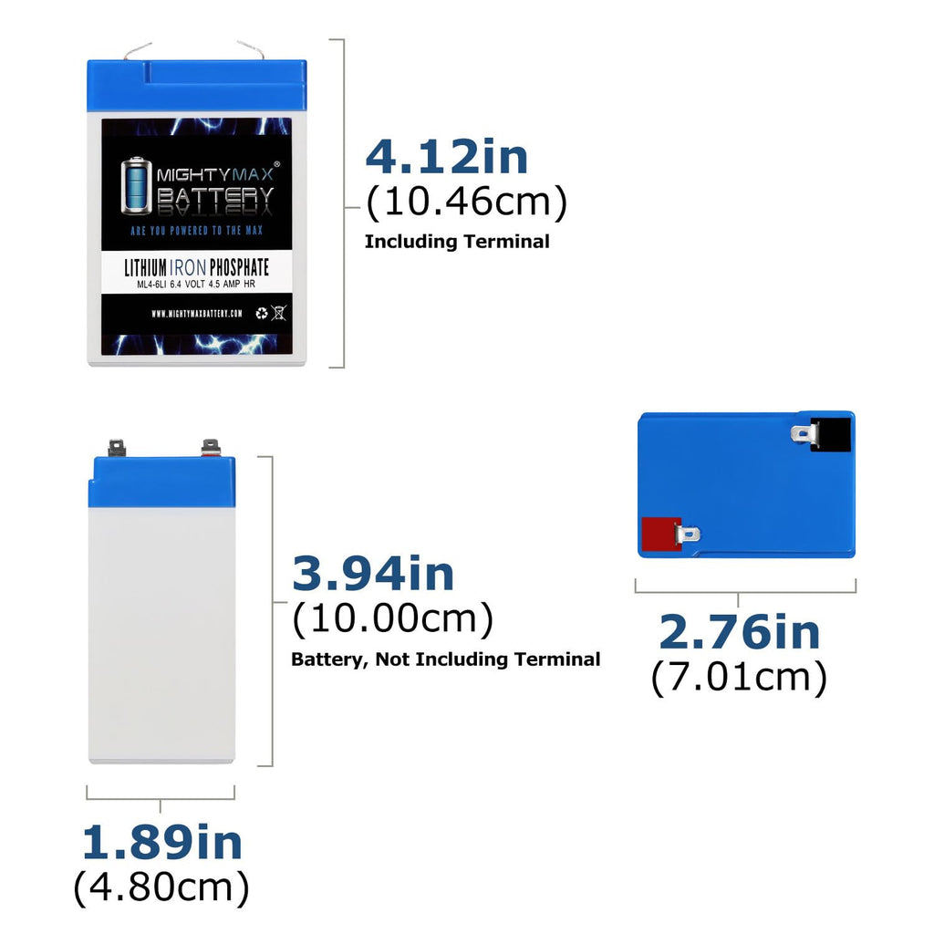 6V 4.5AH Lithium Replacement Battery V60516