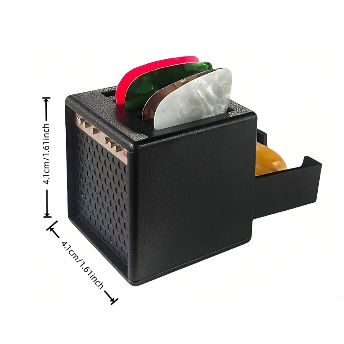 Guitar Picks Holder Box with 5 Guitar Picks S1009
