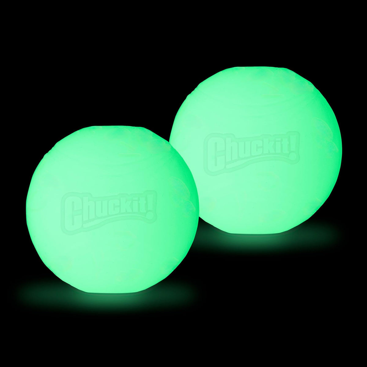 Max Glow Bouncy Ball for Dogs, Medium, 2.5in, 2 Pack Q7791
