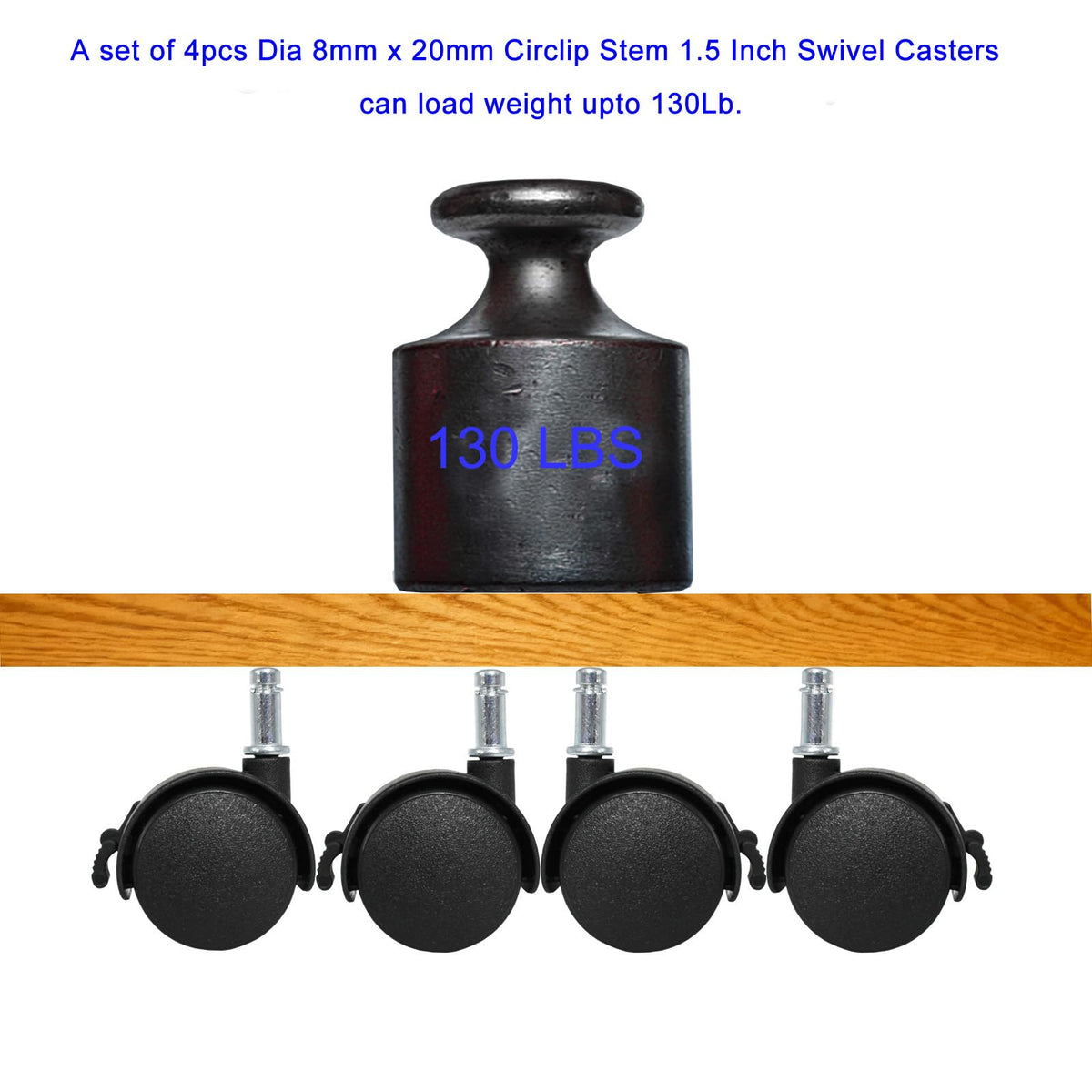1.5 Inch Swivel Caster Wheels Q542