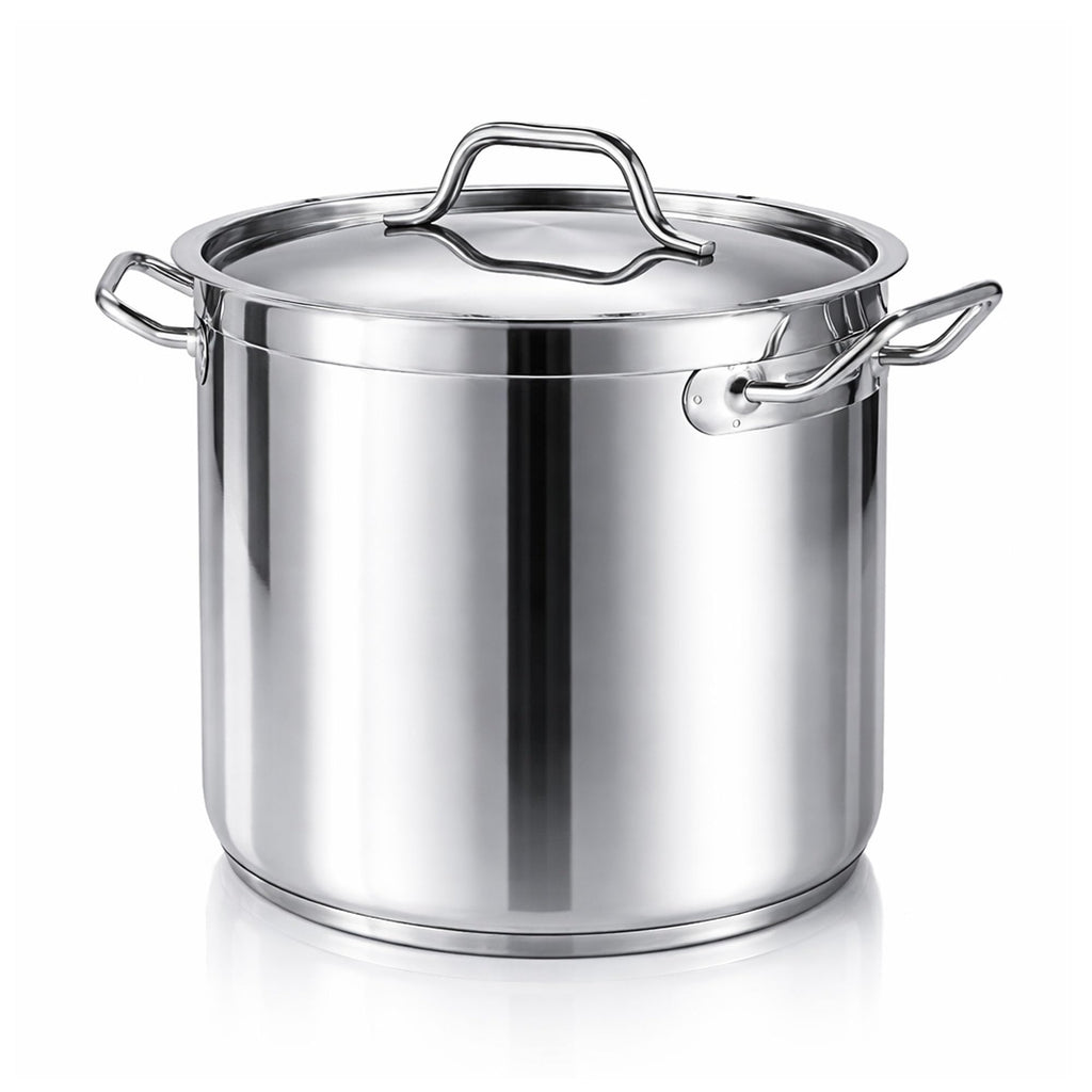 60 Qt Stainless Steel Stockpot with Lid W70785