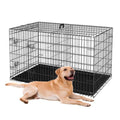 24-Inch Folding Metal Dog Crate with Removable Tray N61794