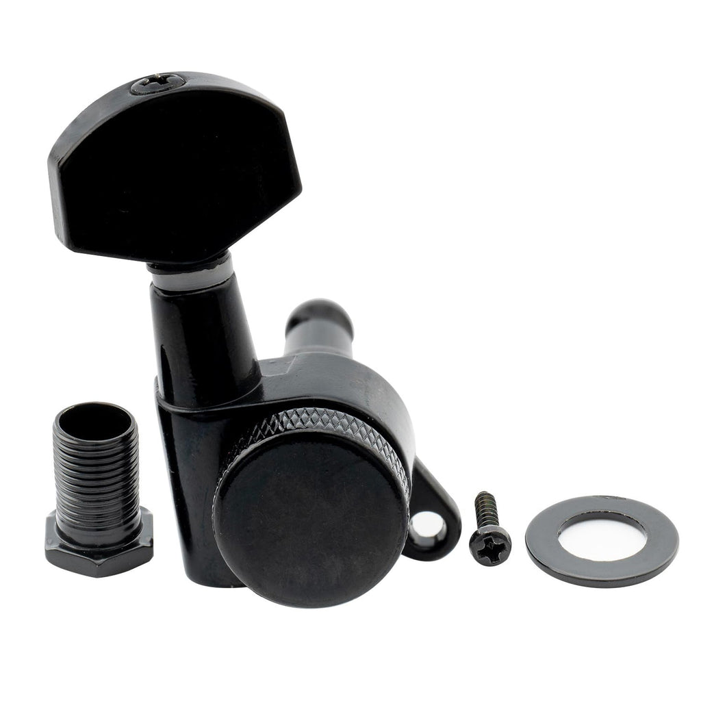 6 Inline Locking Tuners Set Black A96036