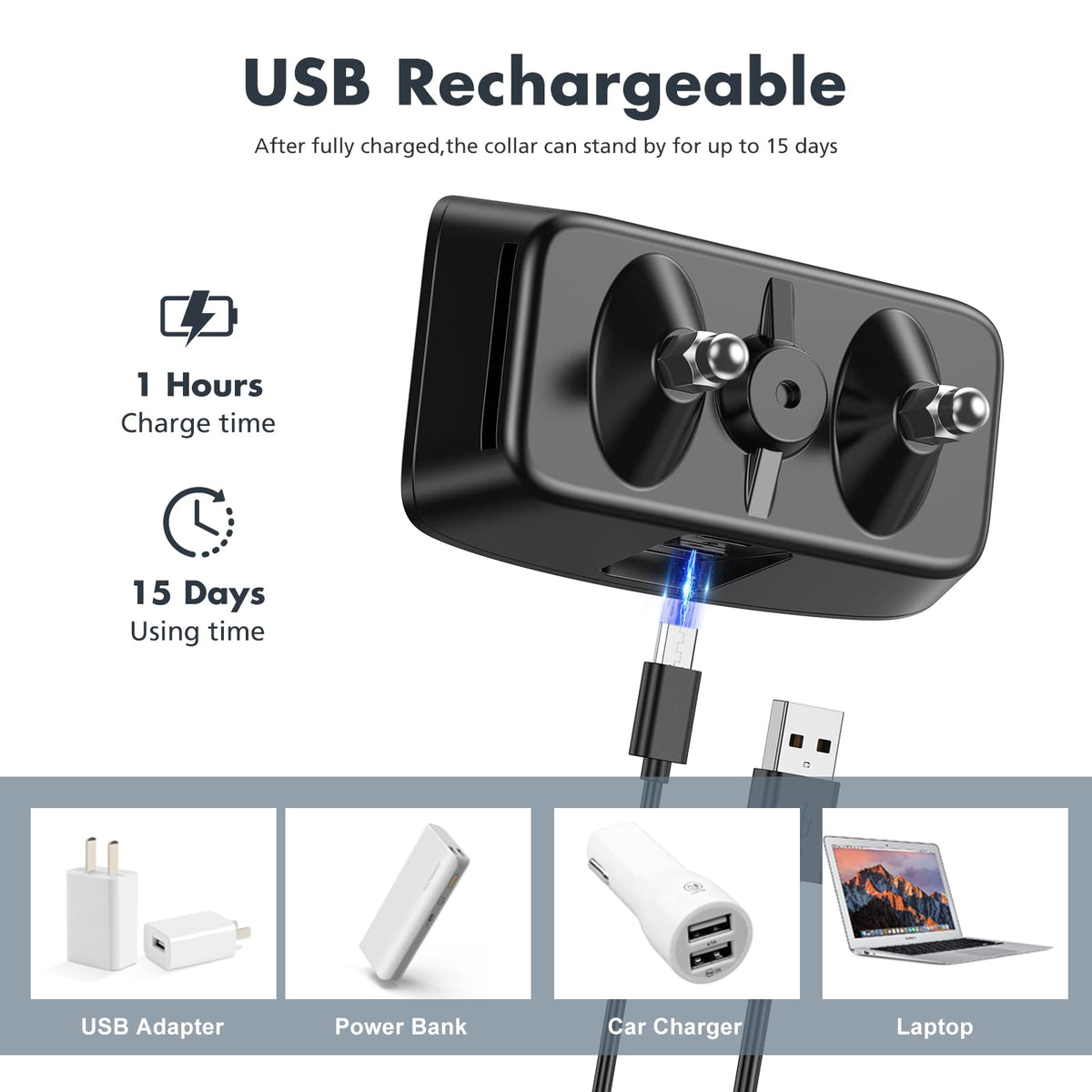 Rechargeable Anti Barking Training Collar U343027
