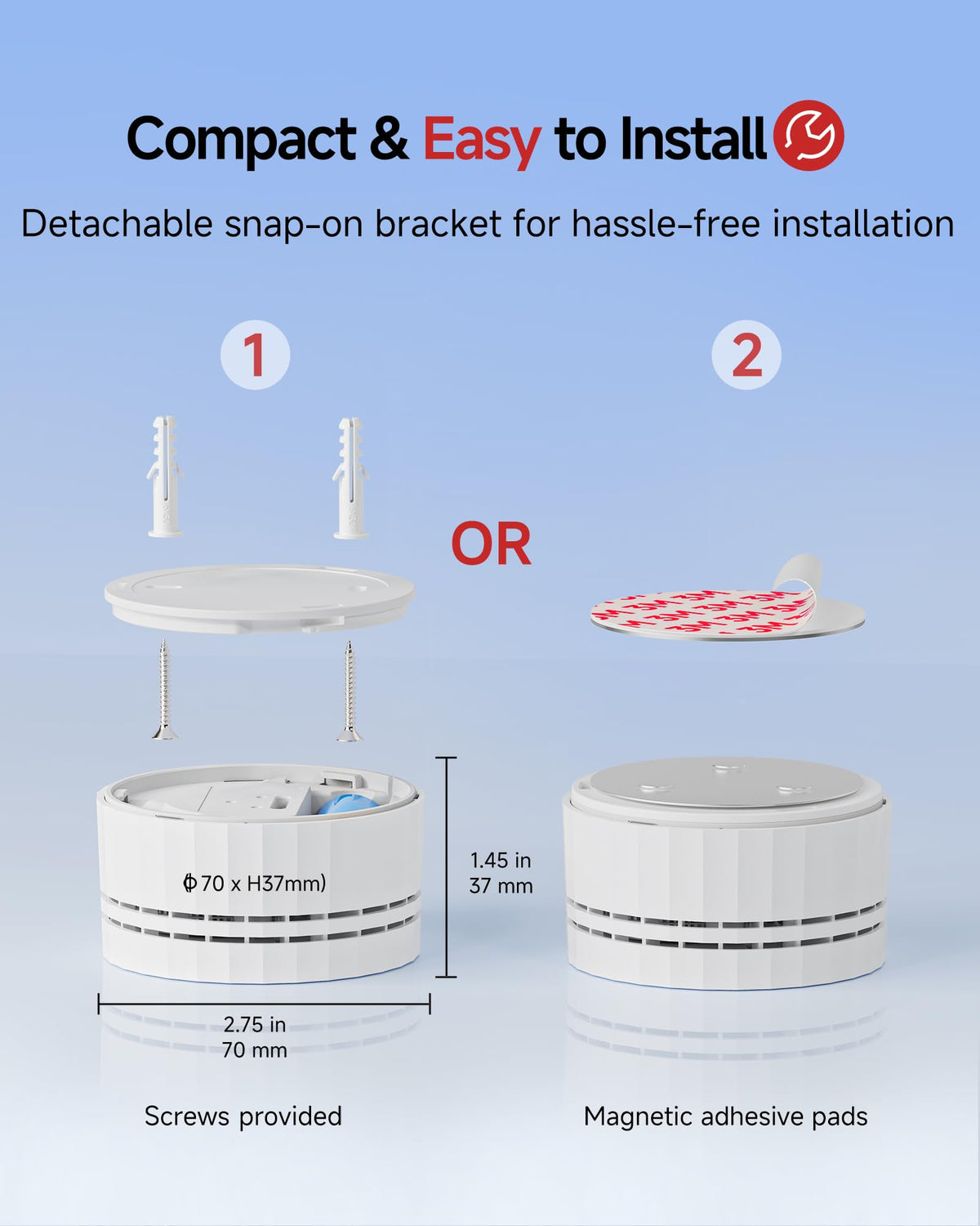 3 Pack Wireless Interconnected Smoke Detector G41332