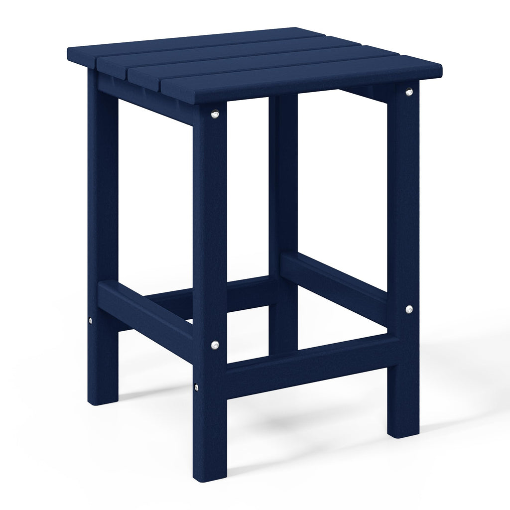 Navy Blue 3-Pieces Adirondack Chairs Set with Side Table B71968