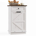 10 Gallon Tilt Out Trash Cabinet with Storage Drawer Z6406