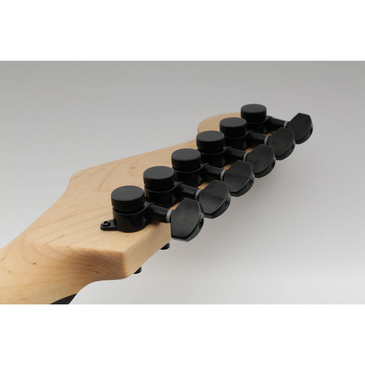 6 Inline Locking Tuners Set Black A96036