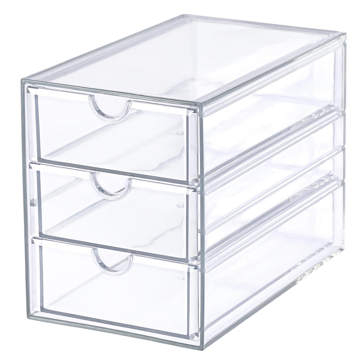 3 Drawer Clear Acrylic Desktop Organizer G87973