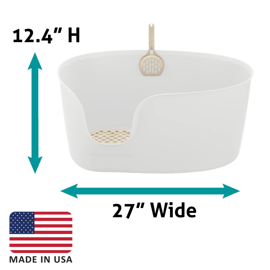 High Wall Cat Litter Box XL White D666228