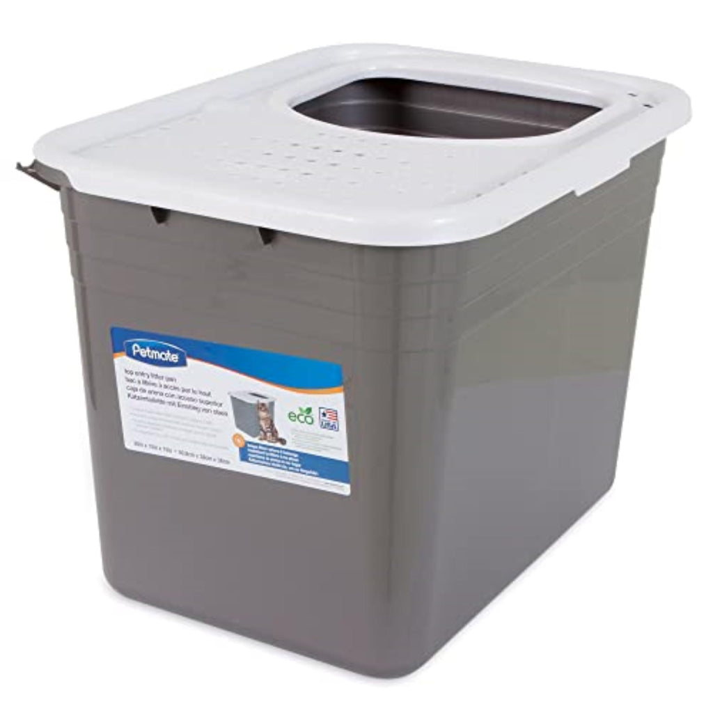 Enclosed Cat Litter Box with Hinged Lid E3652
