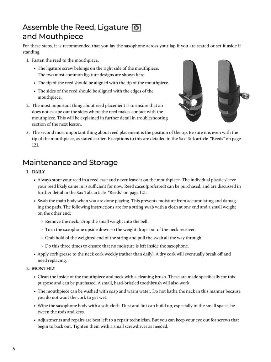 Alto Sax Beginner Guide with Online Audio and Video B118693