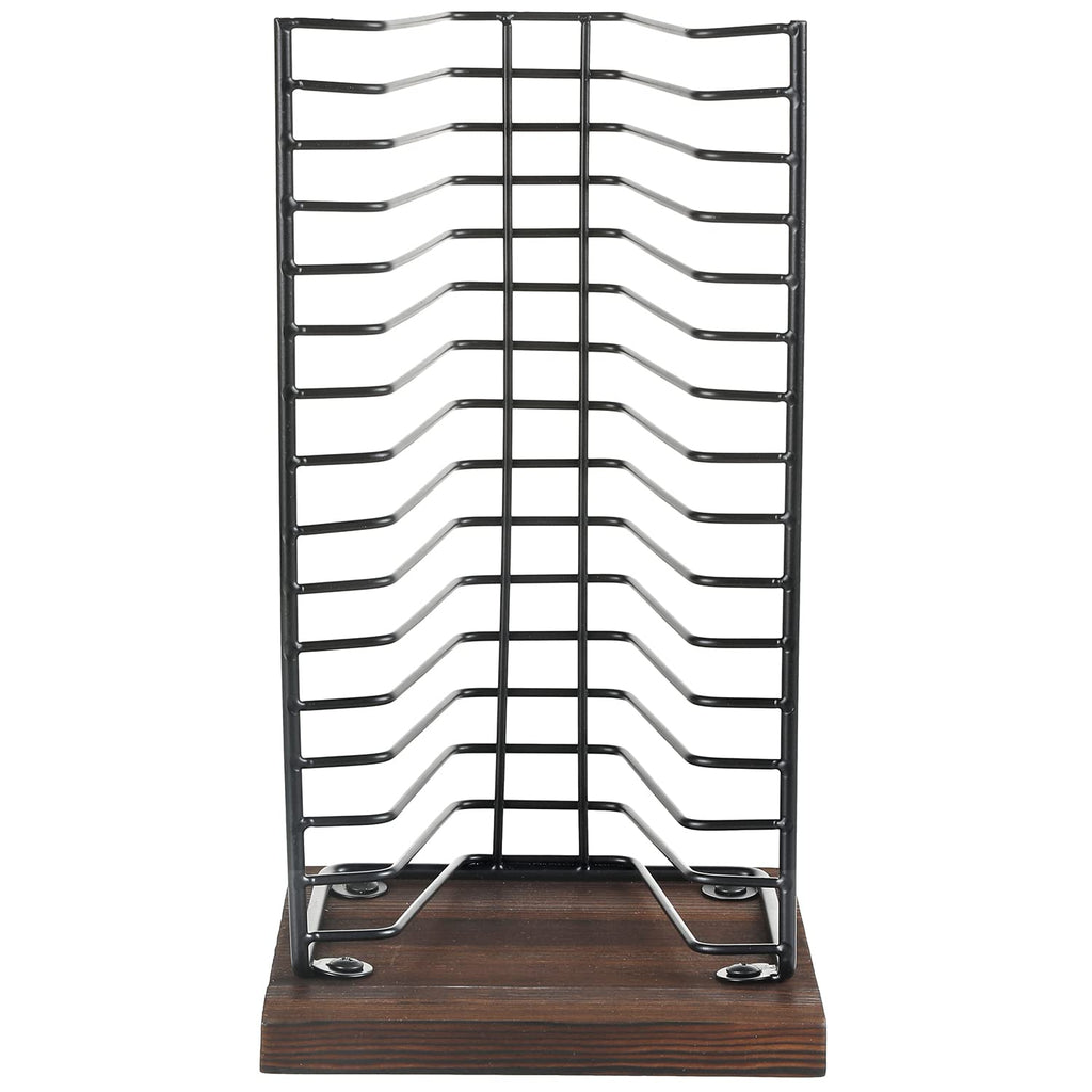 Black Metal CD Storage Rack Q5358