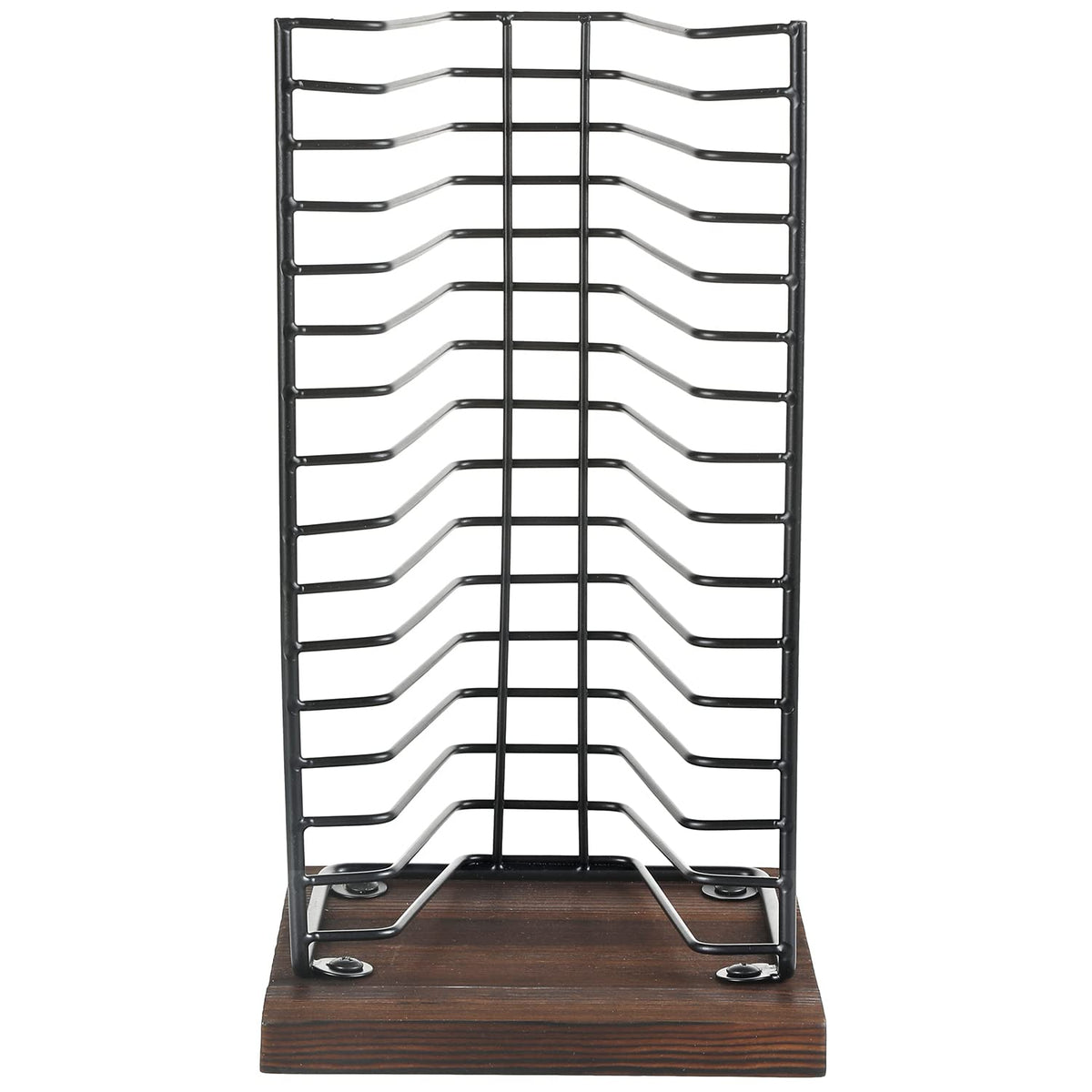 Black Metal CD Storage Rack Q5358