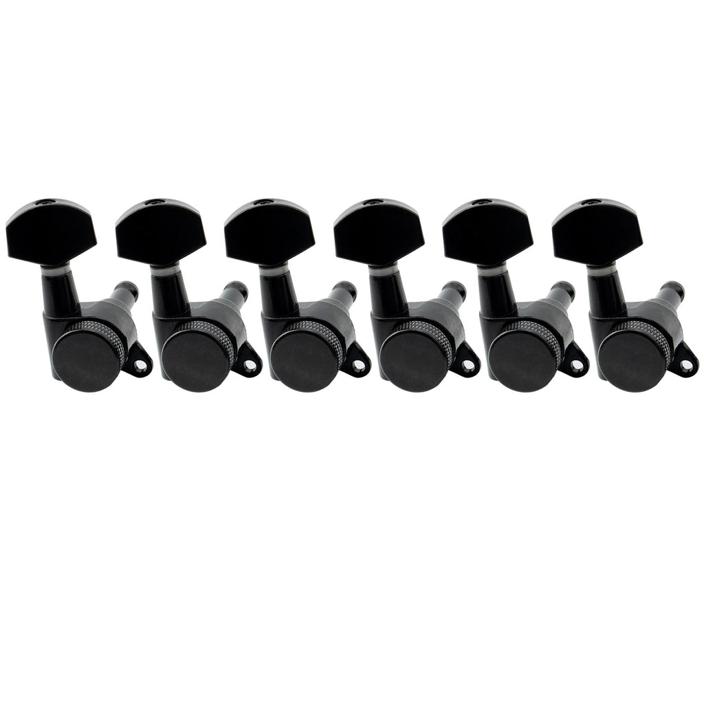 6 Inline Locking Tuners Set Black A96036