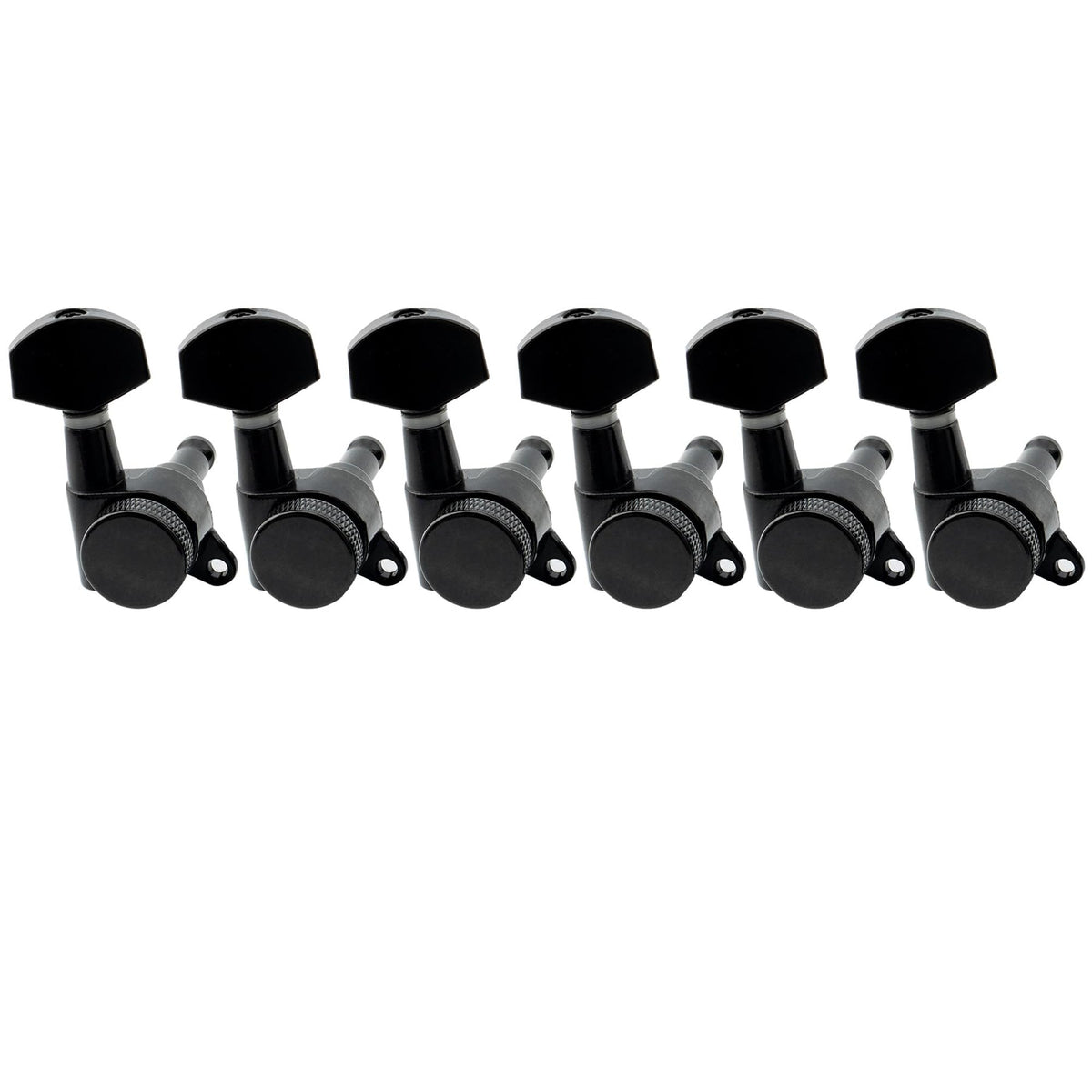 6 Inline Locking Tuners Set Black A96036