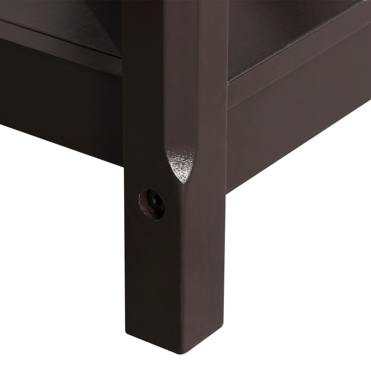Espresso 20 x 18 Inch End Table Set of 2 V259249