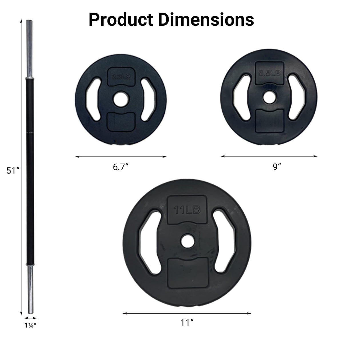 Adjustable Barbell Weight Set H6119