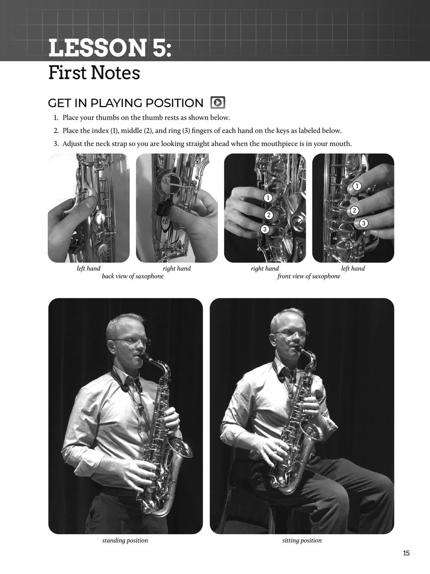 Alto Sax Beginner Guide with Online Audio and Video B118693
