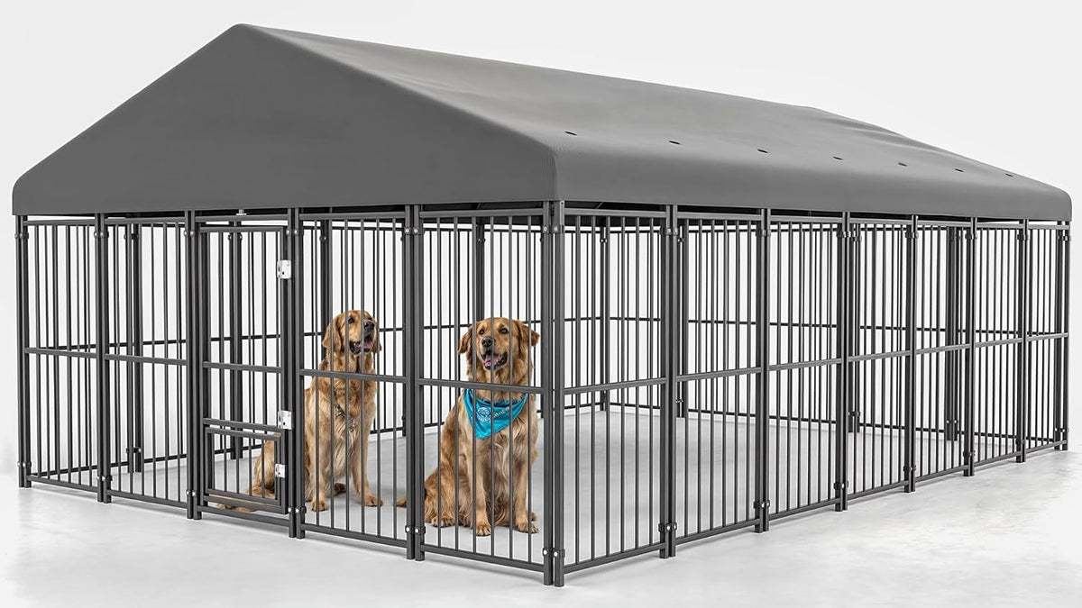 10x14FT Heavy Duty Large Dog Kennel Outdoor O22690