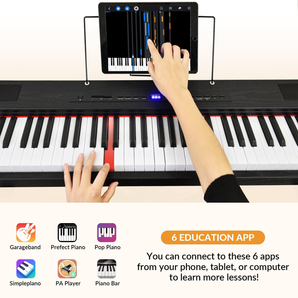 88 Key Semi Weighted Digital Piano with Stand M242