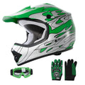 Youth Kids Motocross Helmet with Goggles and Gloves N9199