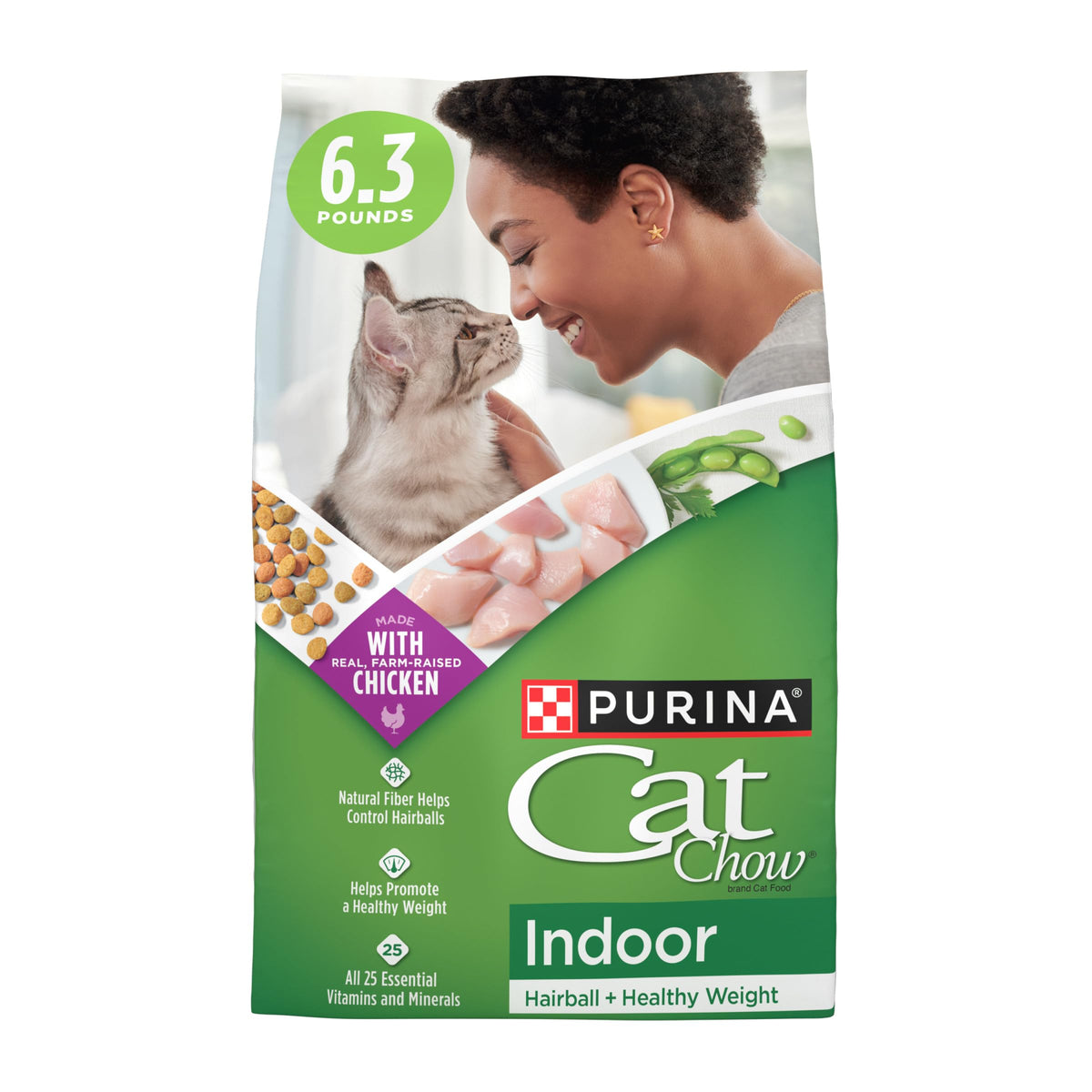 Indoor Dry Cat Food 6.3 lb. Bag P144
