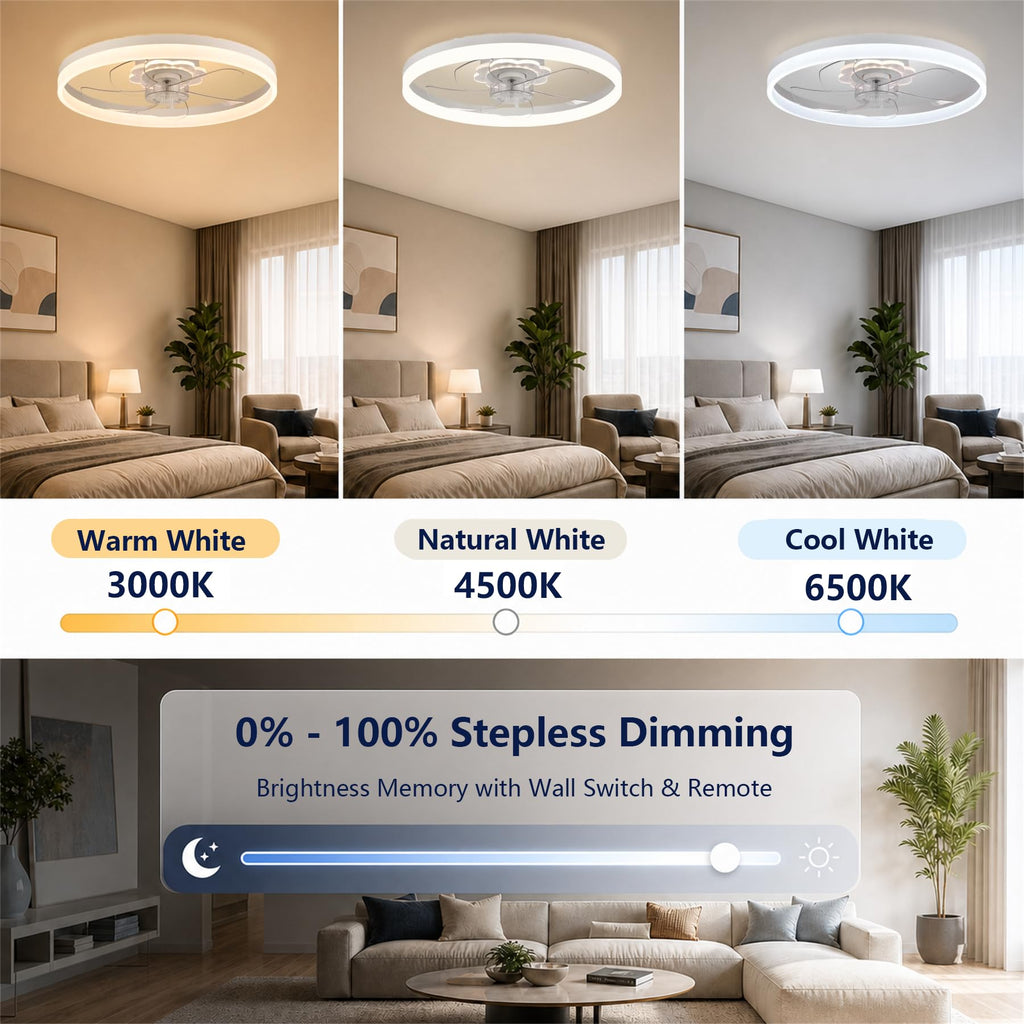 20'' Ceiling Fan with Light and Remote Z199186