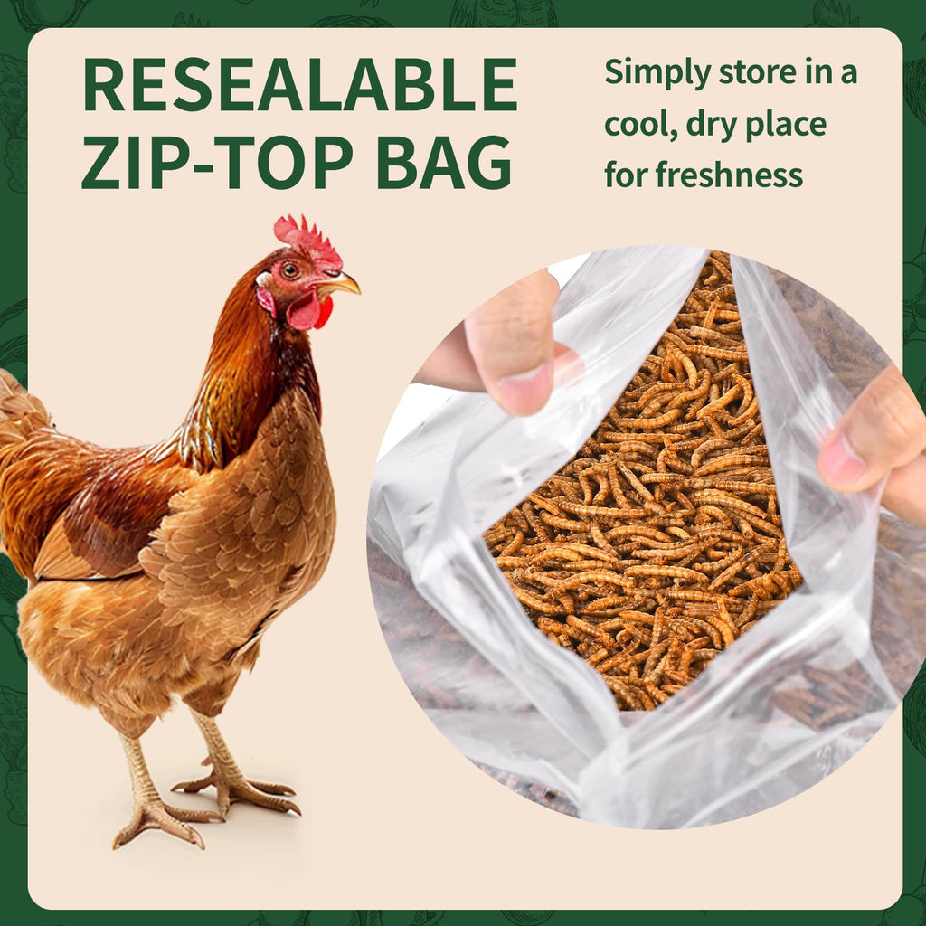 20LB Dried Mealworms F571