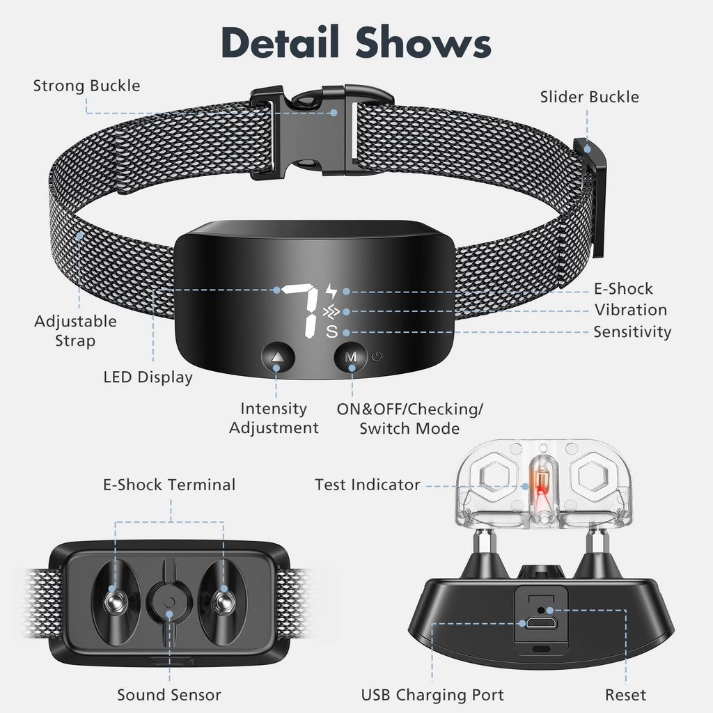 Rechargeable Anti Barking Training Collar U343027