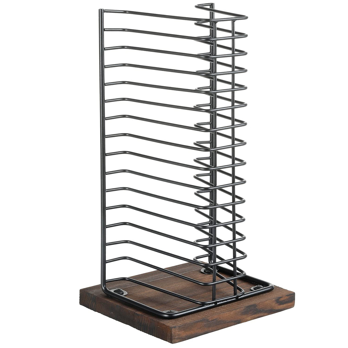 Black Metal CD Storage Rack Q5358